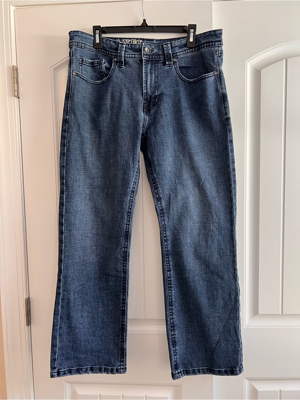 TK Axel Slim Bootcut Jeans Men's 34x30 Obscure Dark Indigo Stretch Flap Pocket